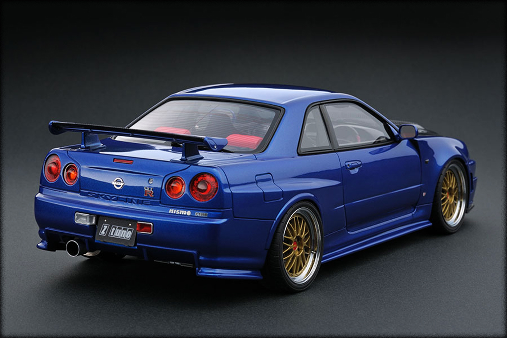 Nissan Skyline R34 Nismo GT-R Z-tune Bayside Blue IG0017 1/18 Ignition Model